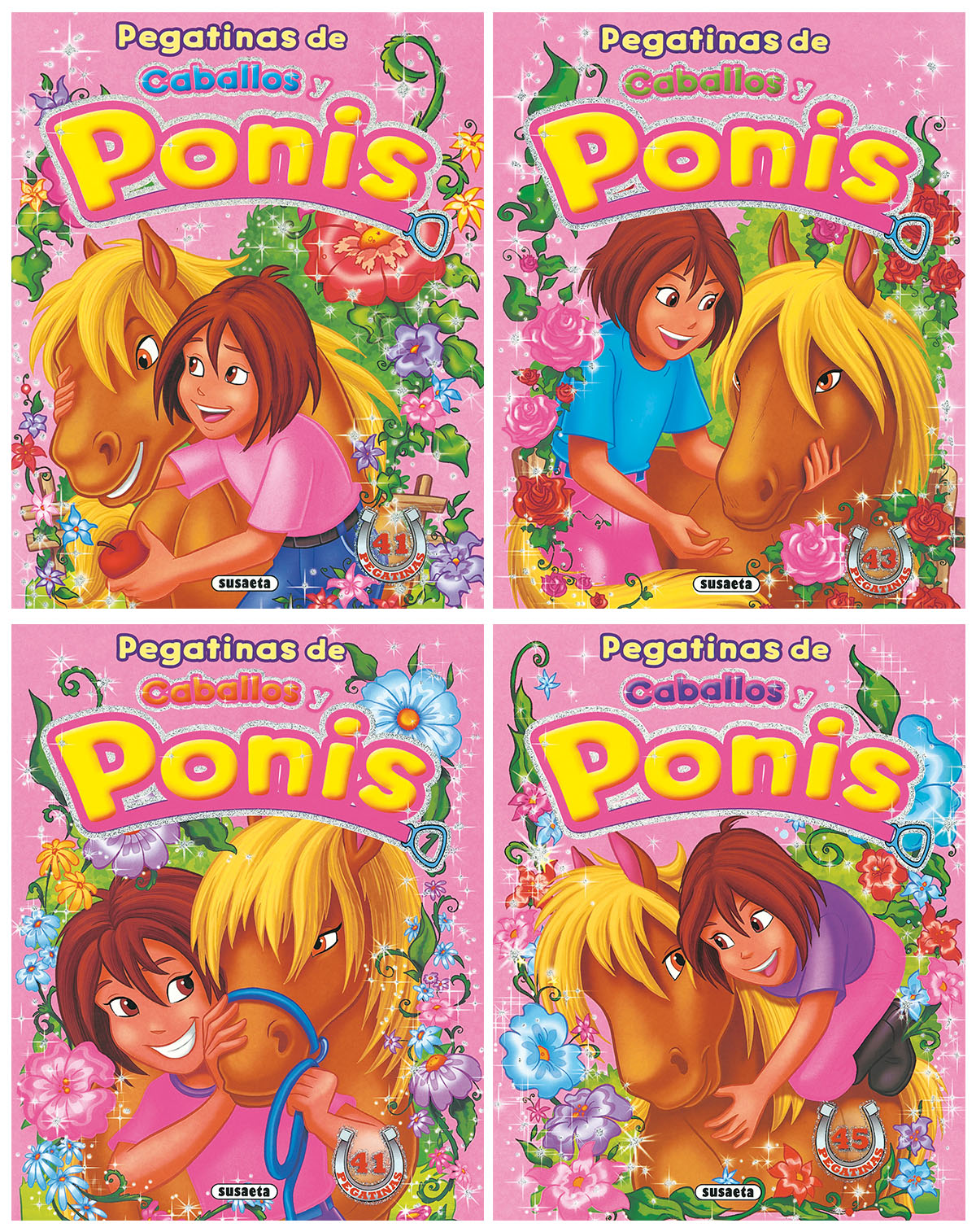 Pegatinas de caballos y ponis (4 títulos)