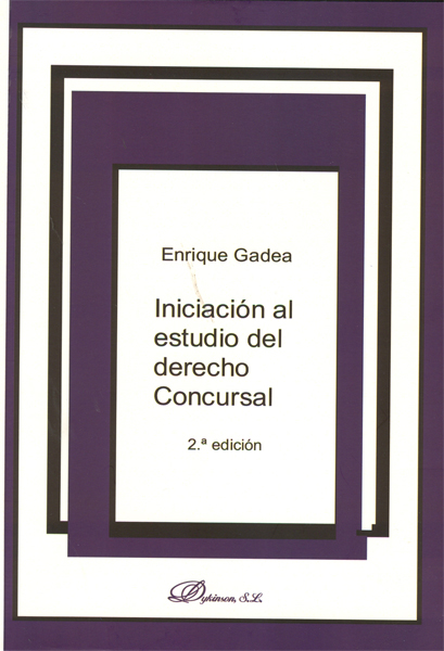 Iniciación al estudio del derecho Concursal