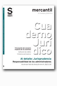Responsabilidad de los administradores. Acción por falta de disolución del art. 262.5 LSA
