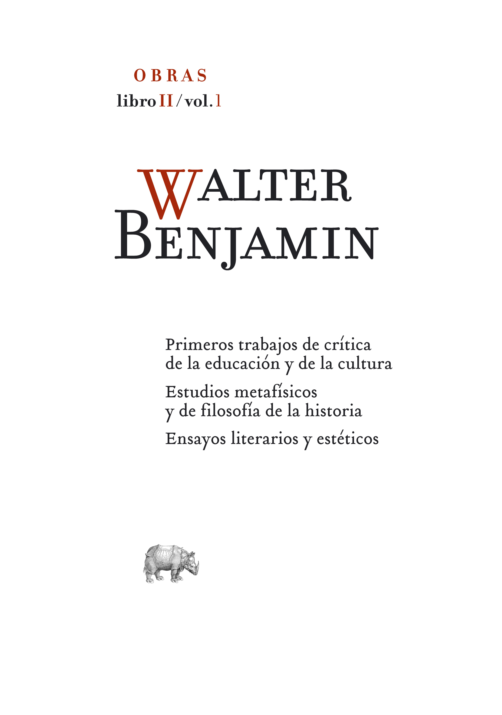 Obra completa. Libro II-1
