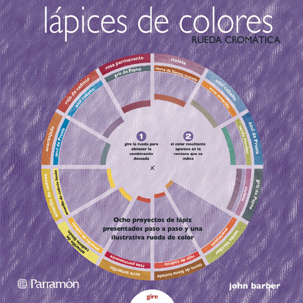 Lápices de colores rueda cromática