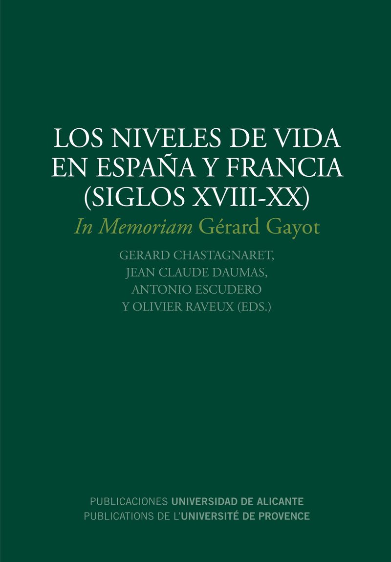 Los niveles de vida en España y Francia (siglos XVIII-XX)
