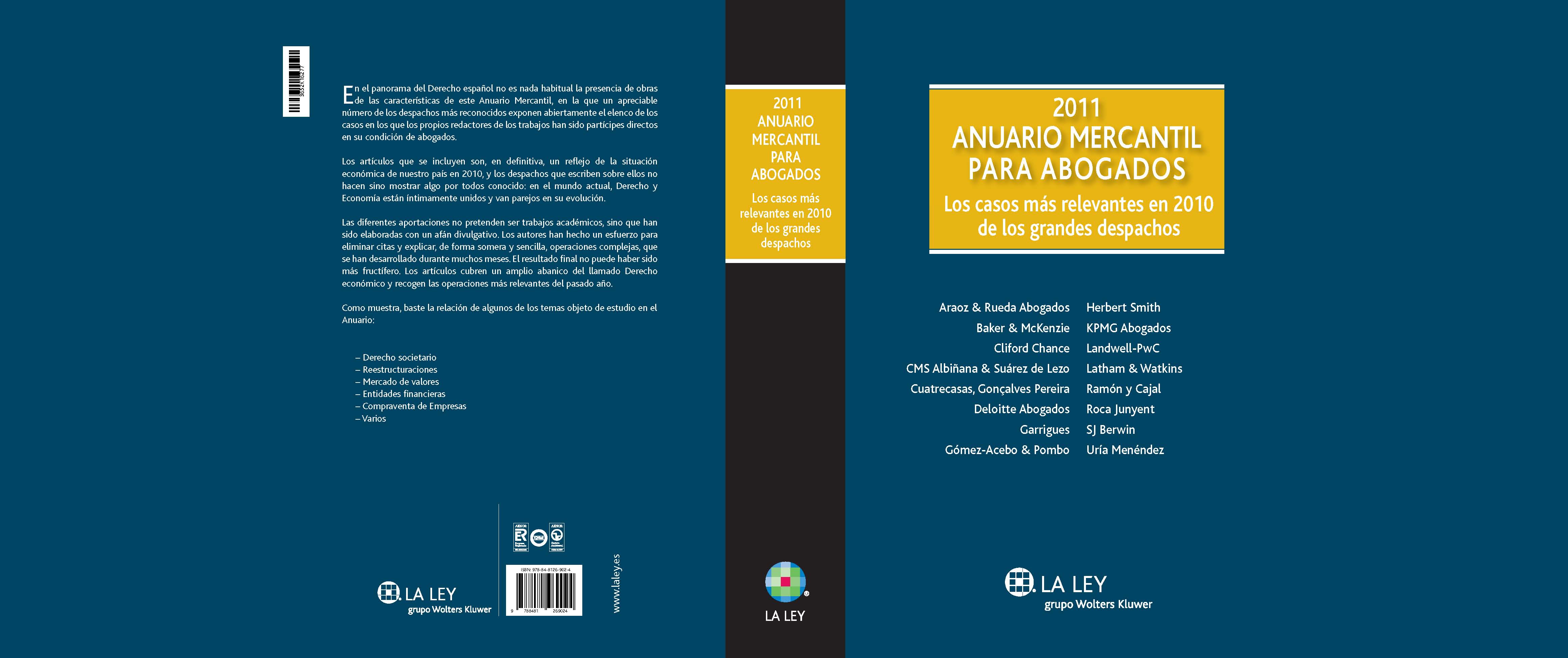 Anuario Mercantil para Abogados 2011
