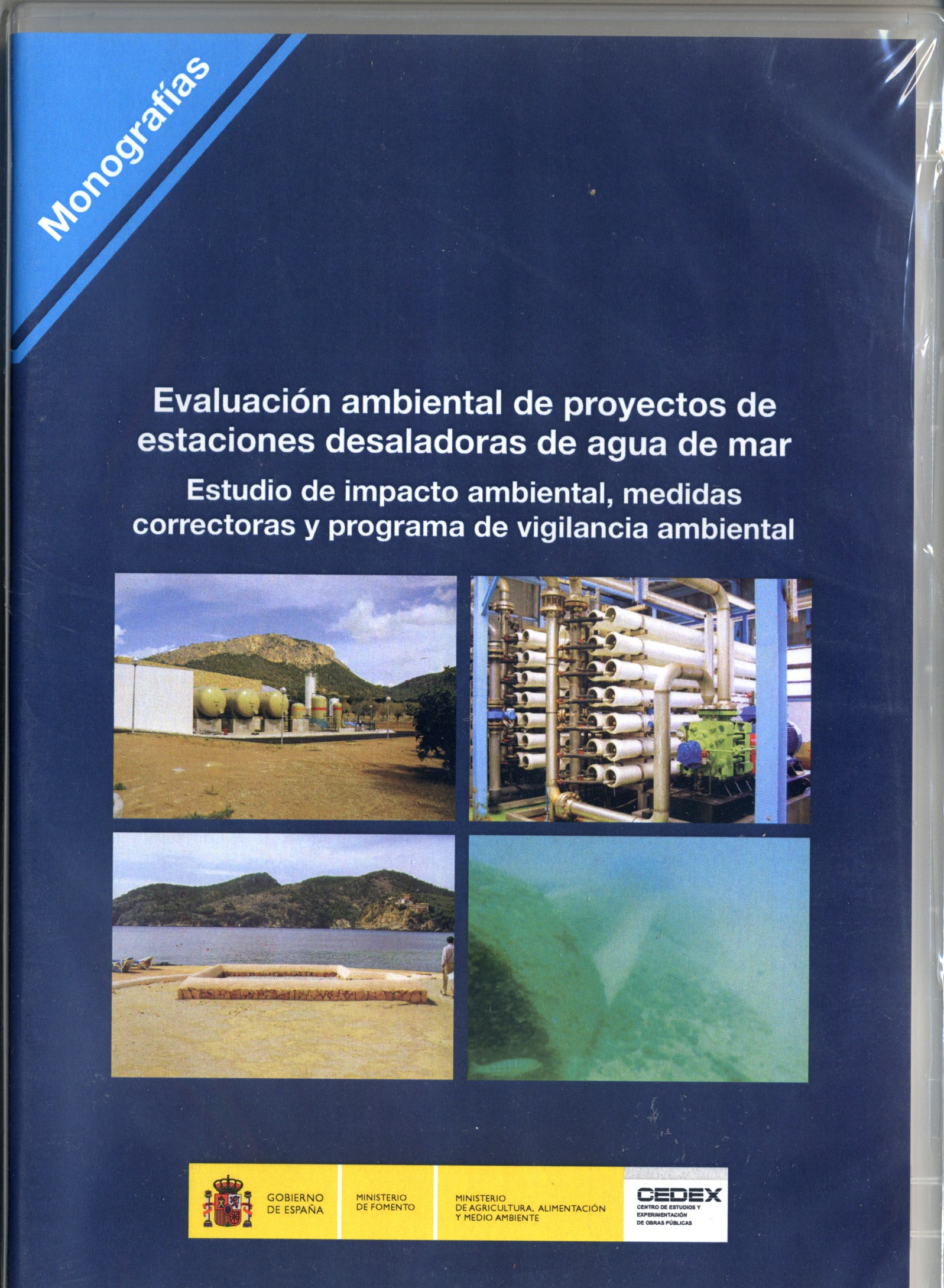 Evaluación ambiental de proyectos de estaciones desaladoras de agua de mar.  Estudio de impacto ambiental, medidas correctoras y  programa de vigilancia ambiental. M-106