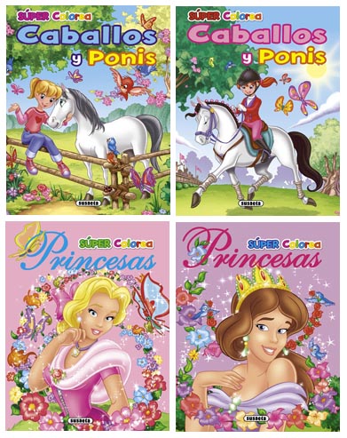 Súper colorea (4 títulos)