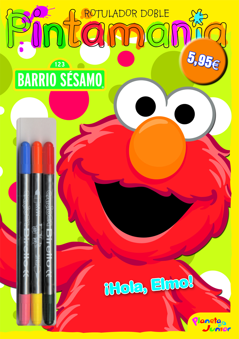 Barrio Sésamo. Pintamanía rotuladores dobles