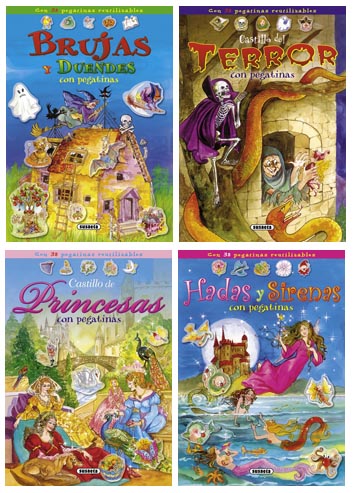 Escenarios con pegatinas (4 títulos)