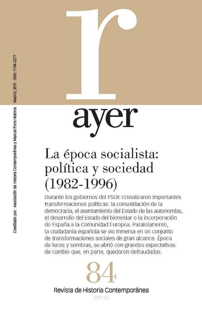 LA ÉPOCA SOCIALISTA: POLÍTICA Y SOCIEDAD (1982-1996)