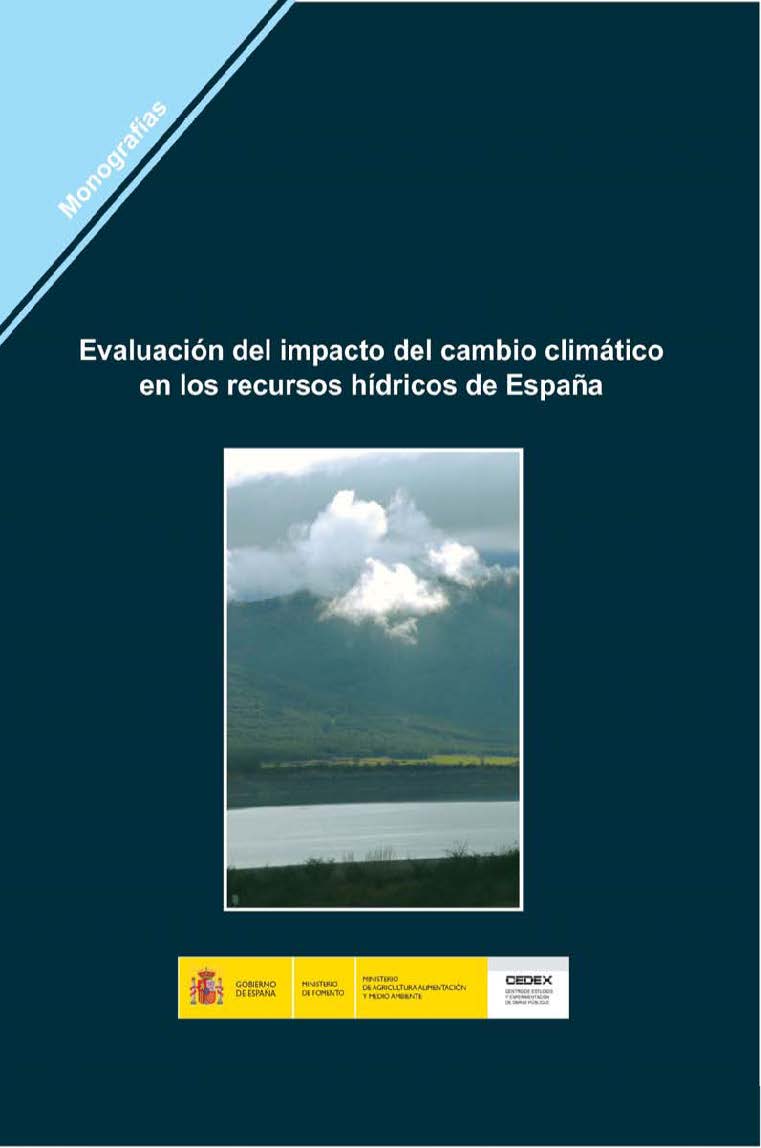 Evaluación del impacto del cambio climárico en los recursos hídricos de España. M-116