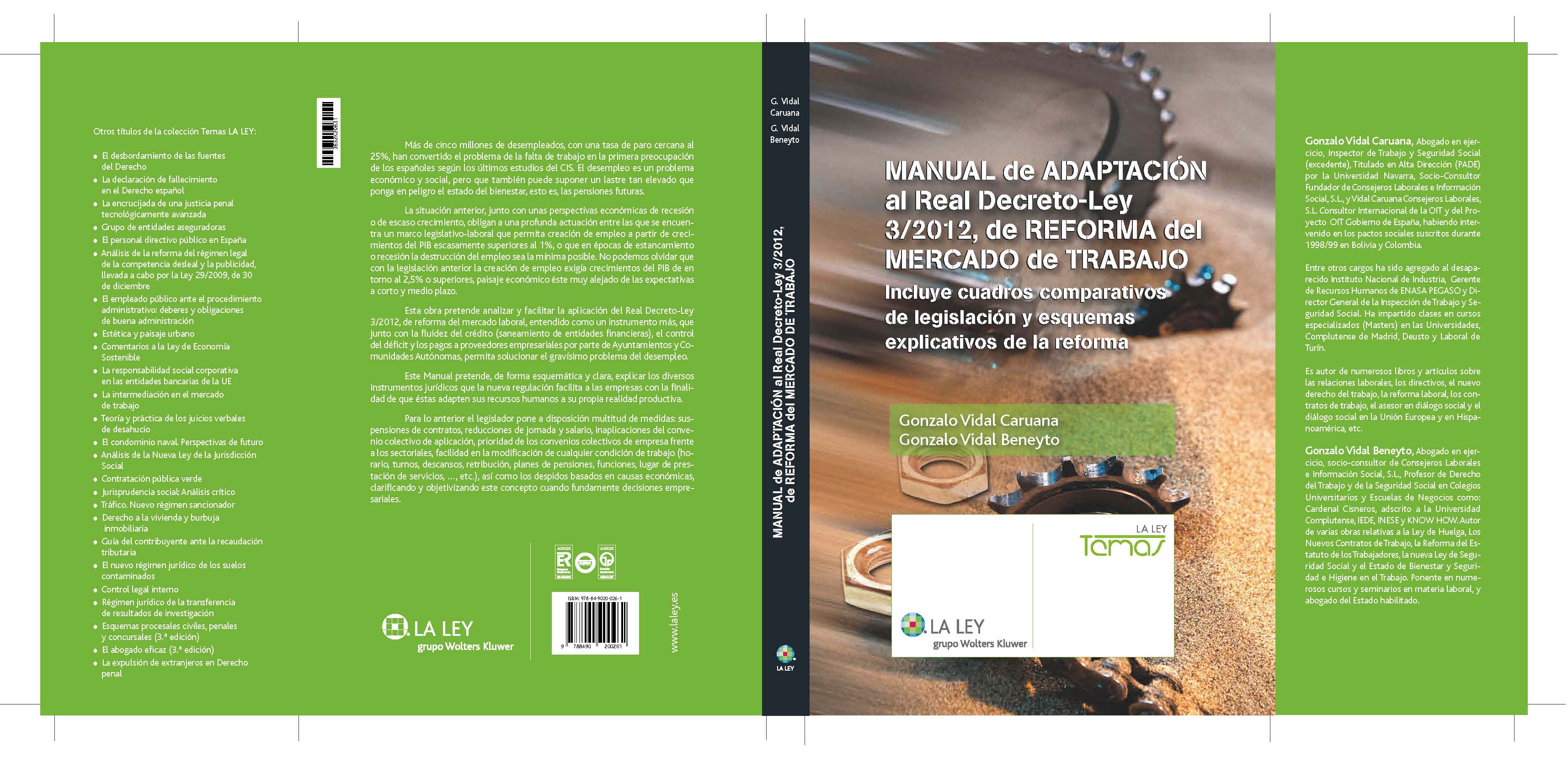 Manual de adaptación al Real Decreto-Ley 3/2012, de reforma del mercado de trabajo