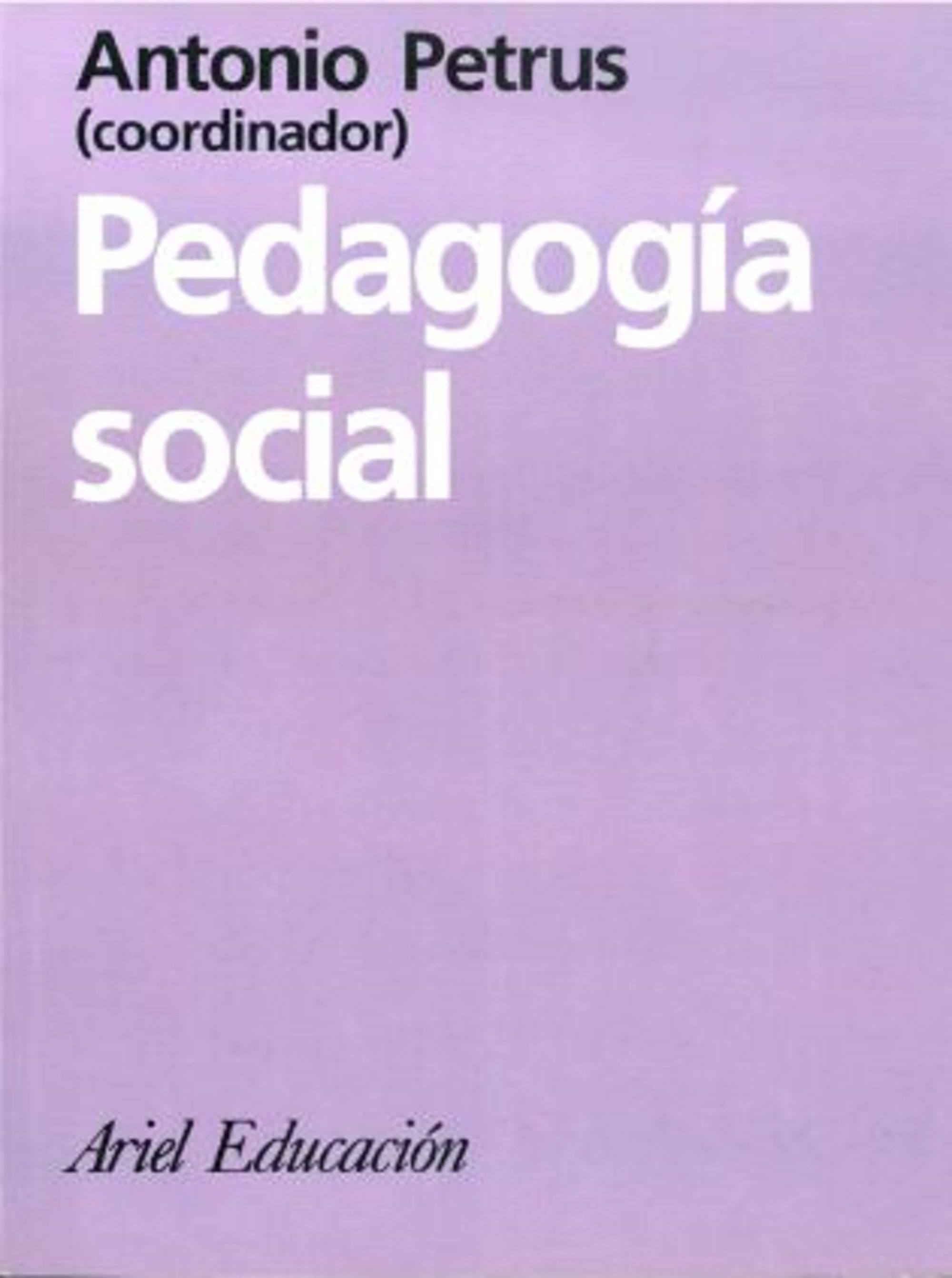 PEDAGOGIA SOCIAL