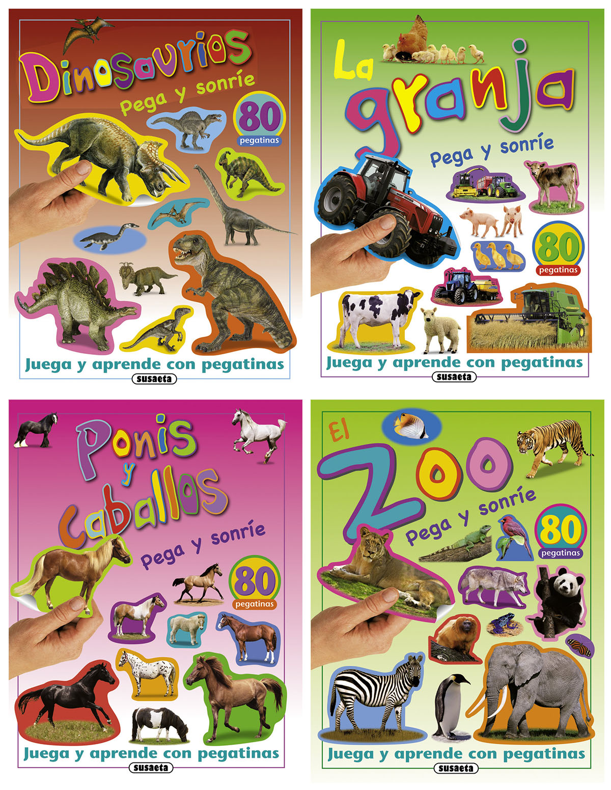 Pega y sonríe (4 títulos)