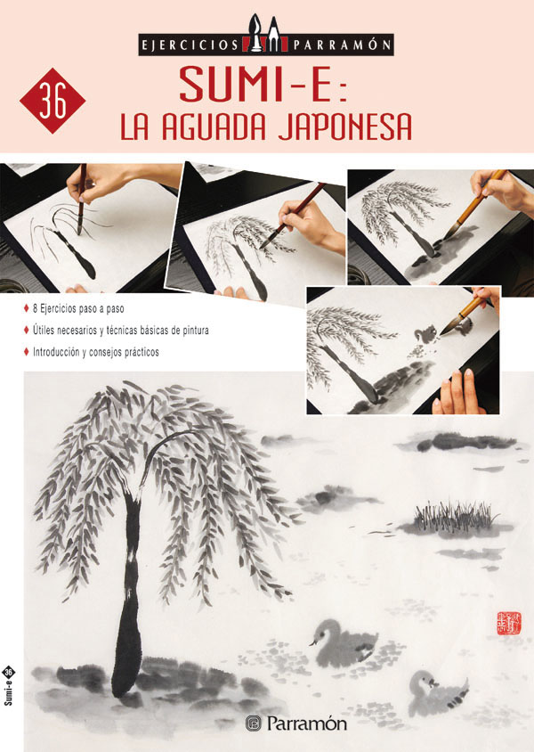 Ejercicios Parramón Sumi-E: La aguada japonesa