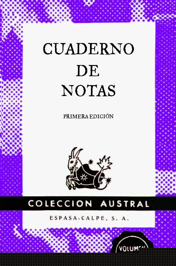 Cuaderno de notas violeta 9x14cm