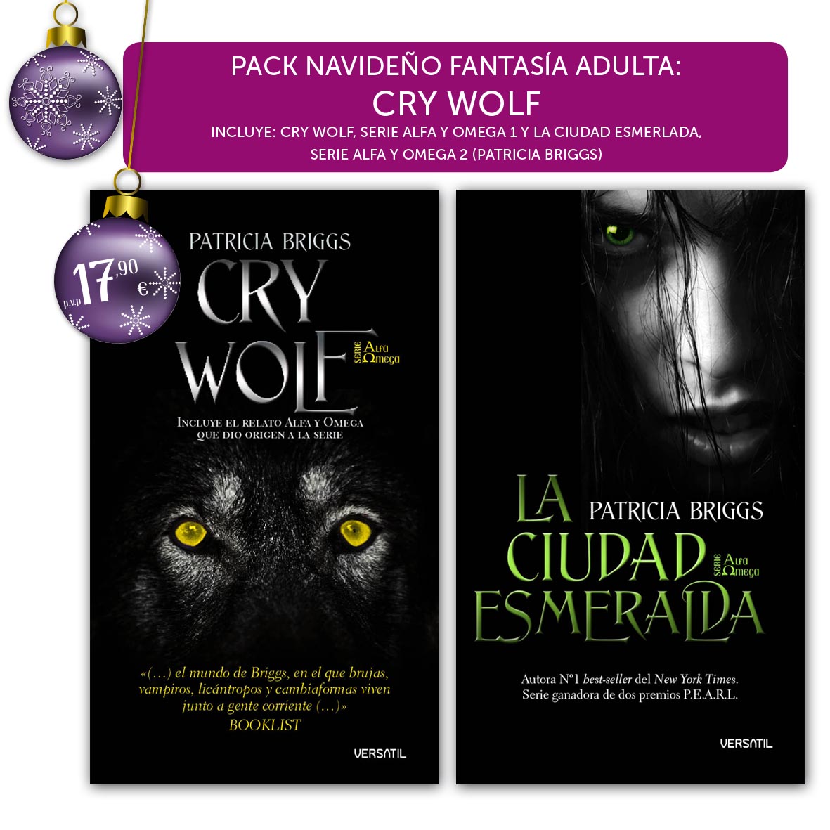 PACK FANTASÍA ADULTA: CRY WOLF Y CIUDAD ESMERALDA