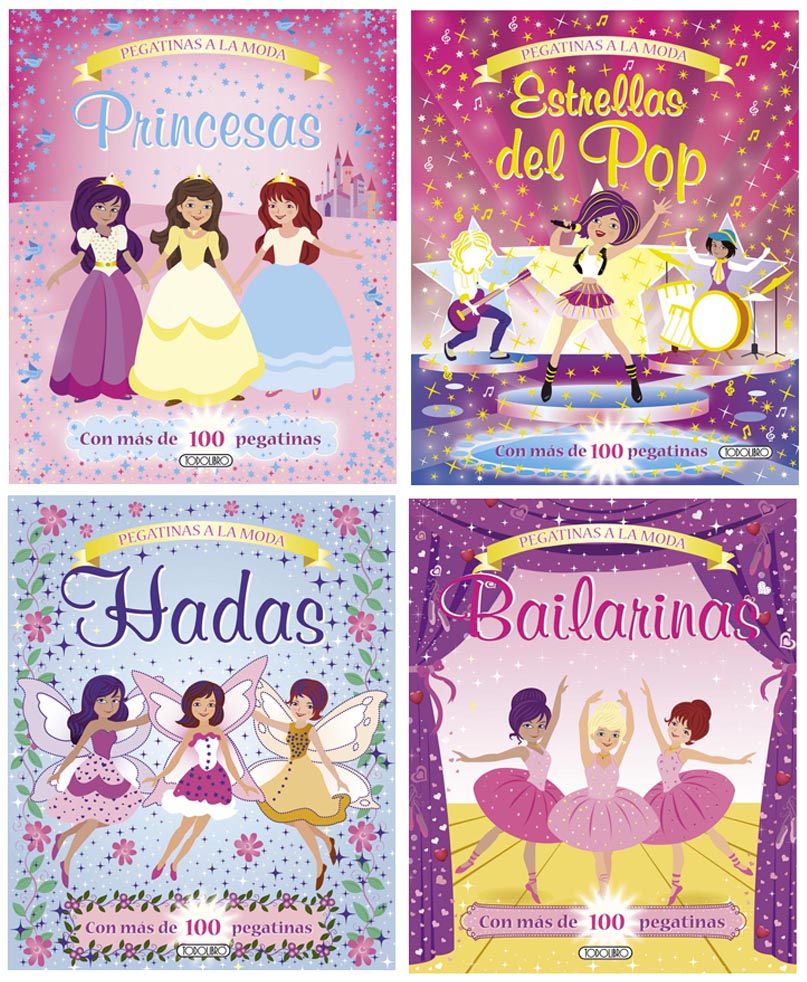 Pegatinas a la moda (4 títulos)