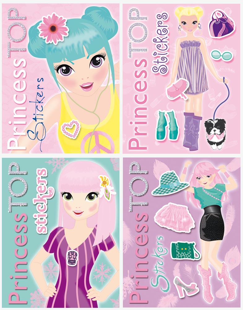 Princess top stickers (4 títulos)