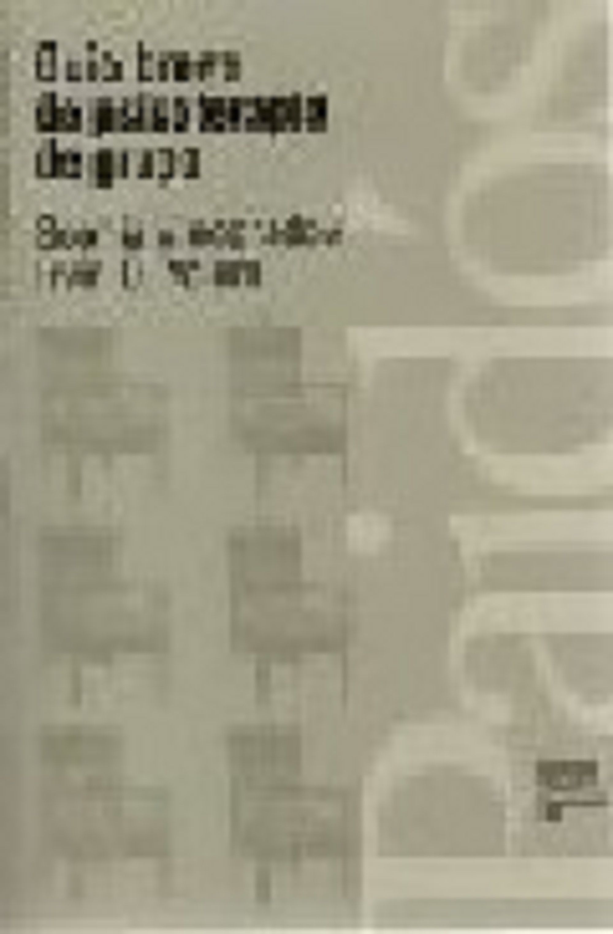 Guía breve de psicoterapia de grupo