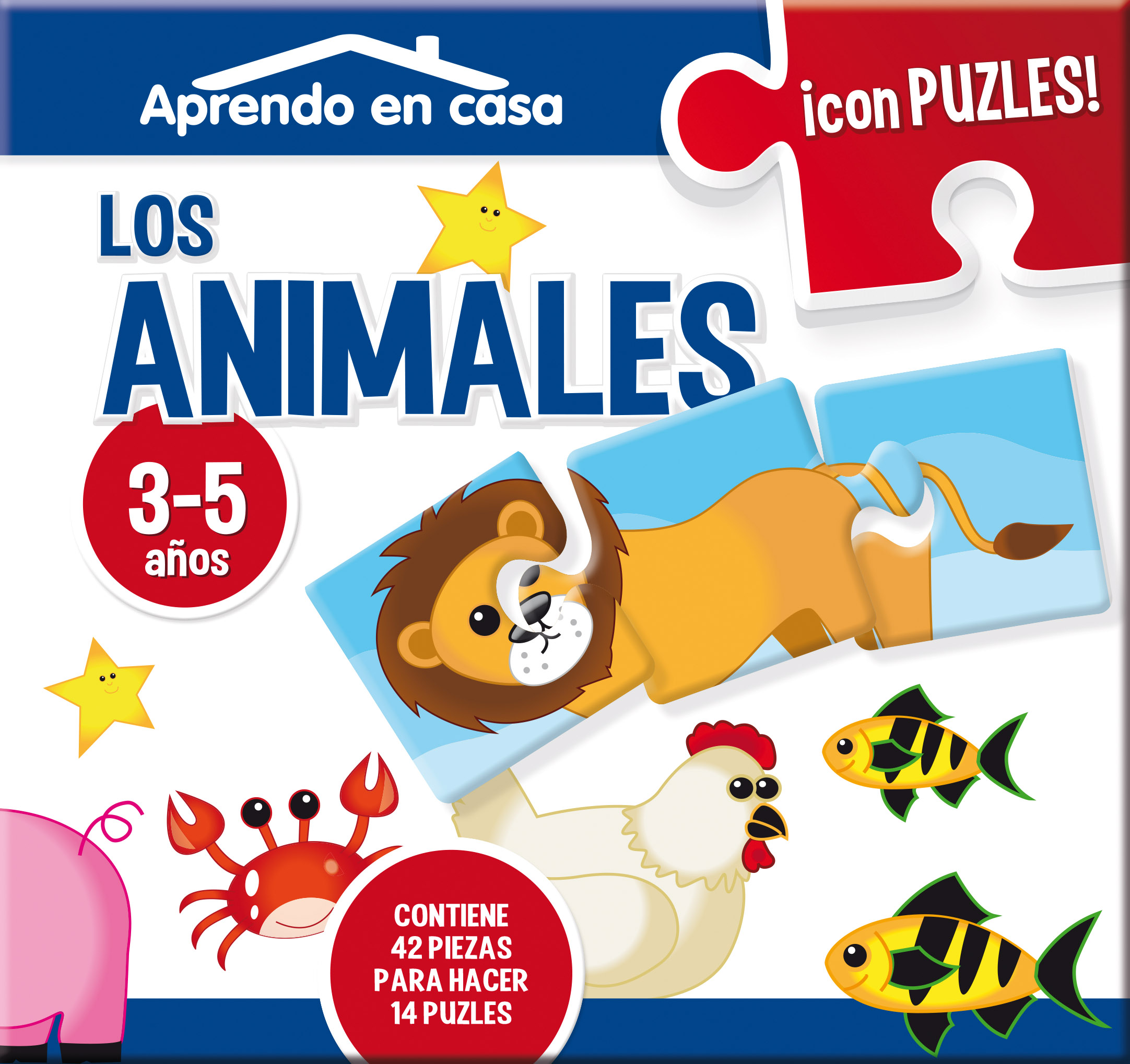 APRENDO EN CASALOS ANIMALES PUZLES EDUCATIVOS ( 3-5 años)