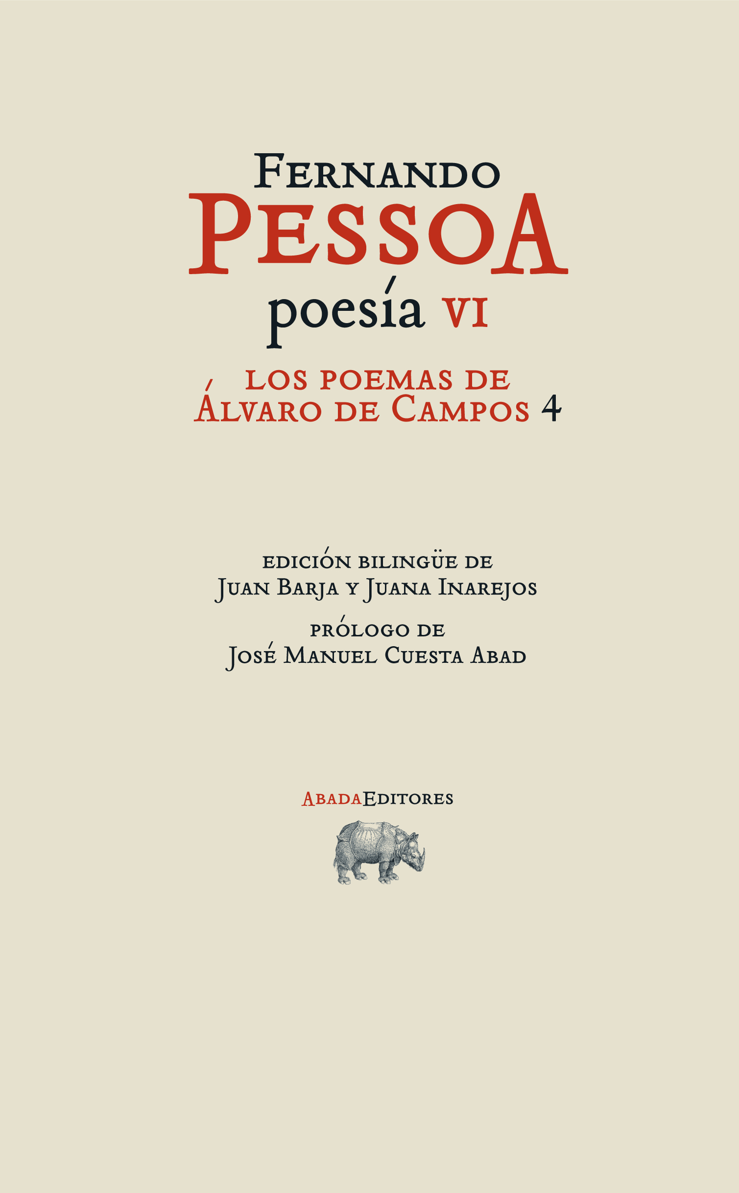 Los poemas de Álvaro de Campos 4