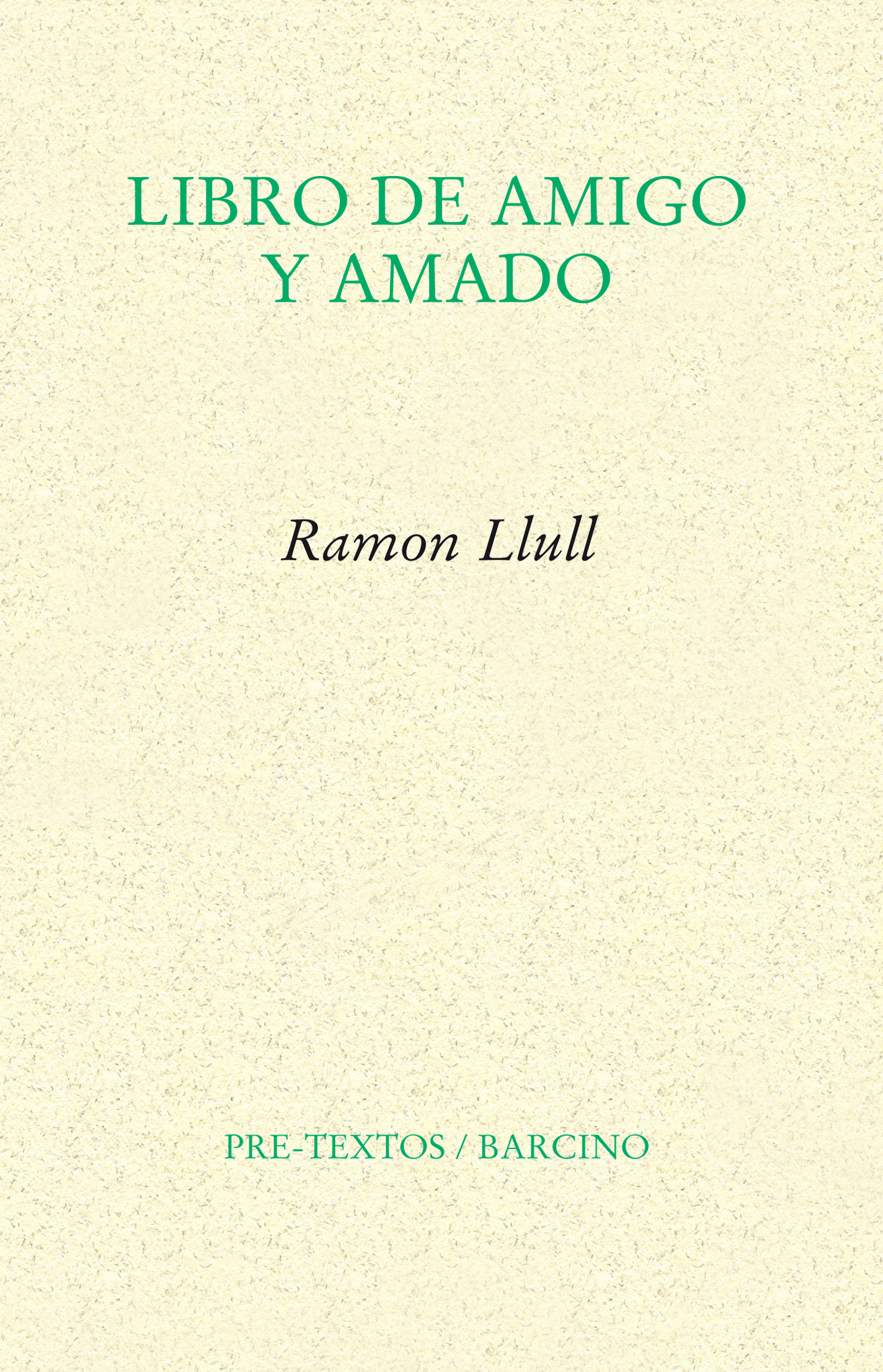Libro de amigo y amado