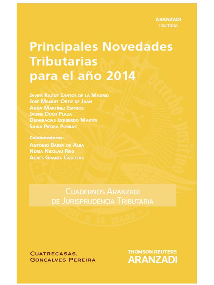 Principales Novedades Tributarias para el año 2014