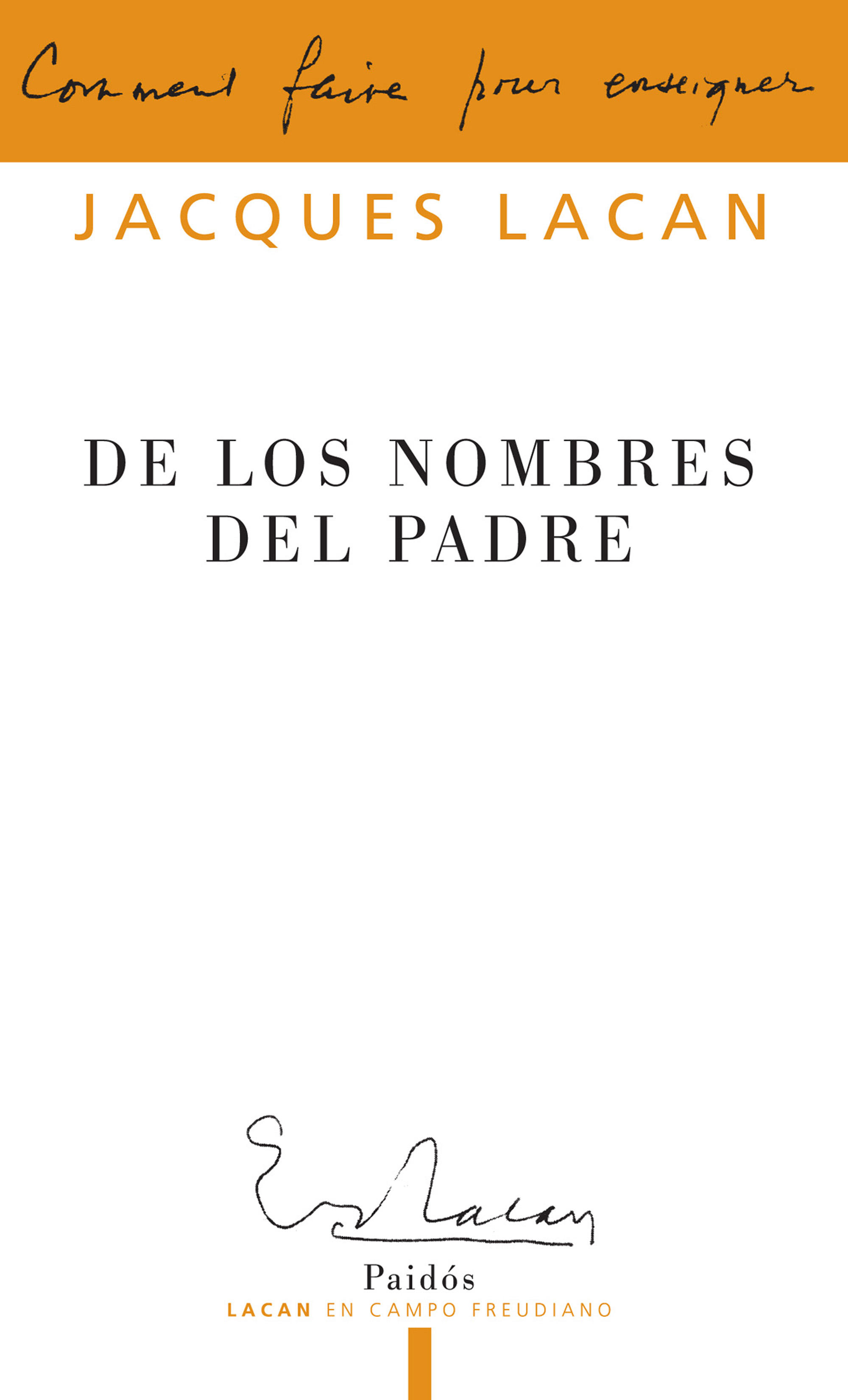 De los nombres del padre.