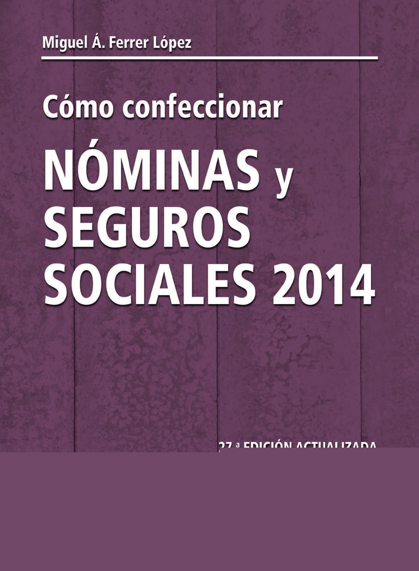 Cómo confeccionar nóminas y seguros sociales 2014