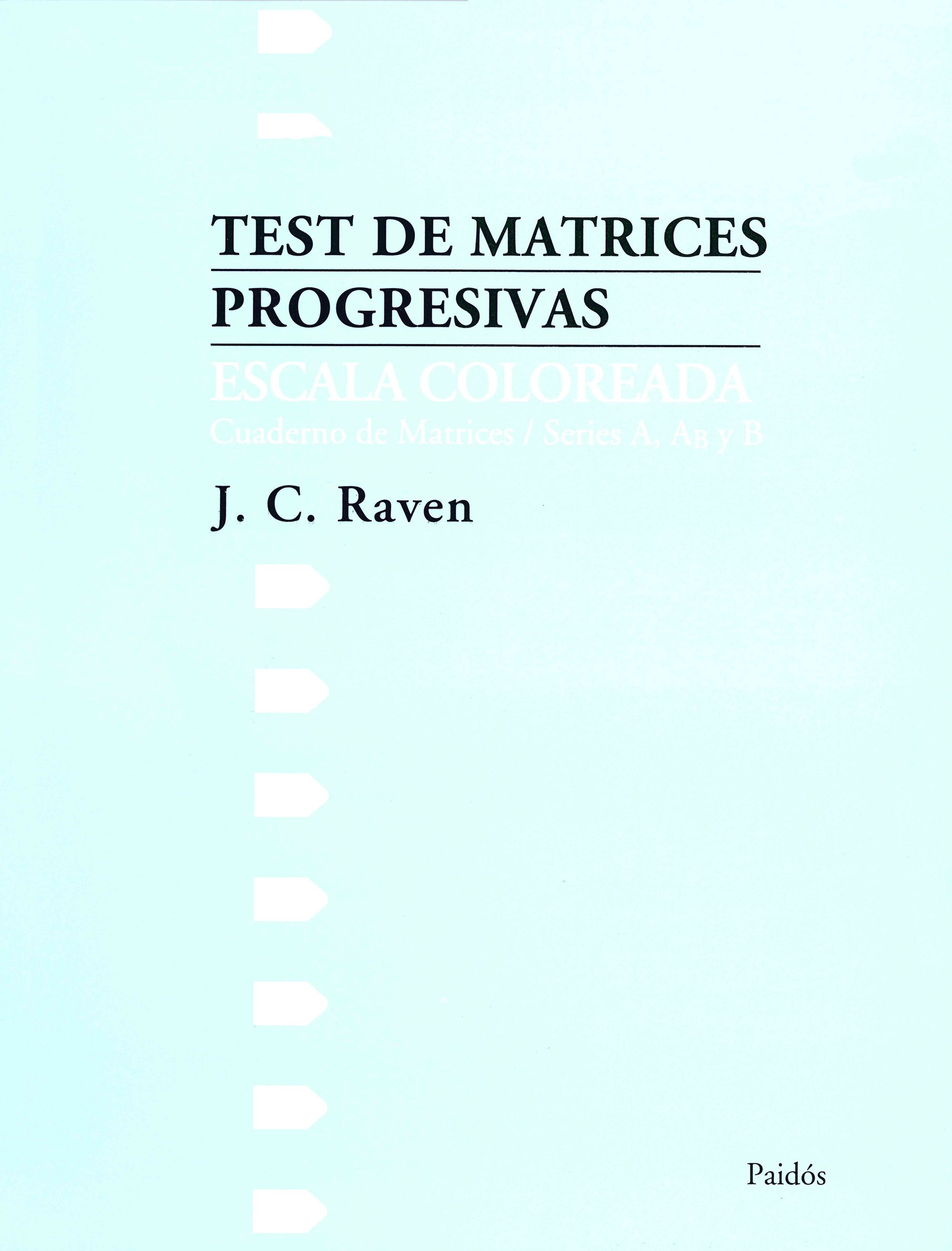 Test de Matrices Progresivas. Escala Colorea