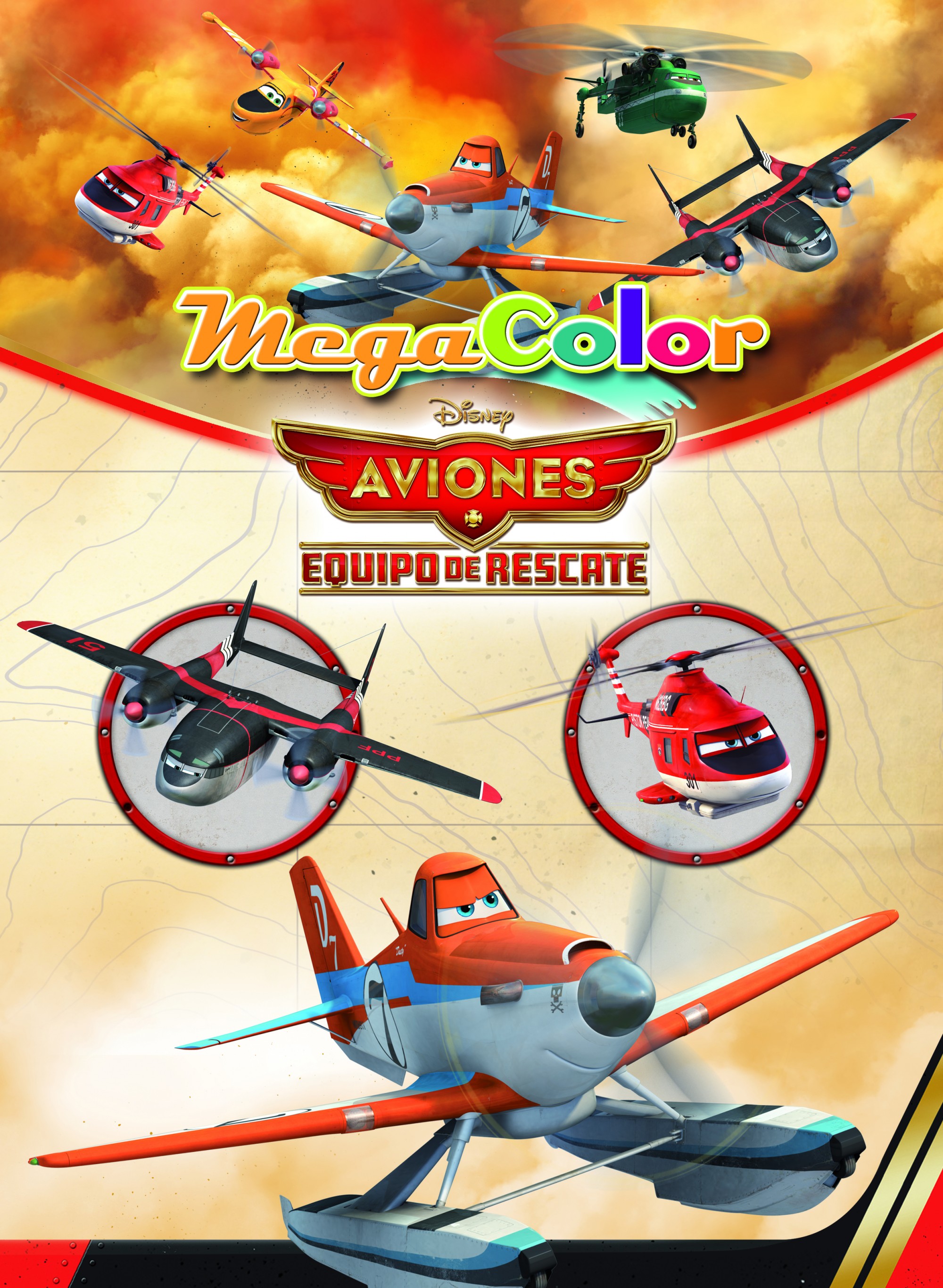 Aviones. Equipo de rescate. Megacolor