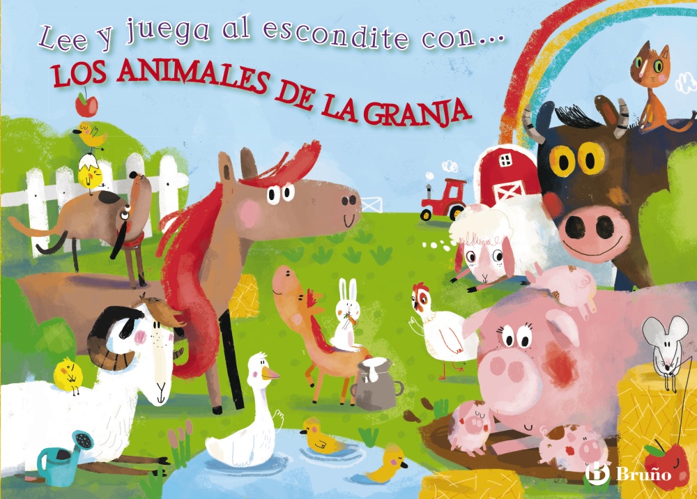 Lee y juega al escondite con... LOS ANIMALES DE LA GRANJA