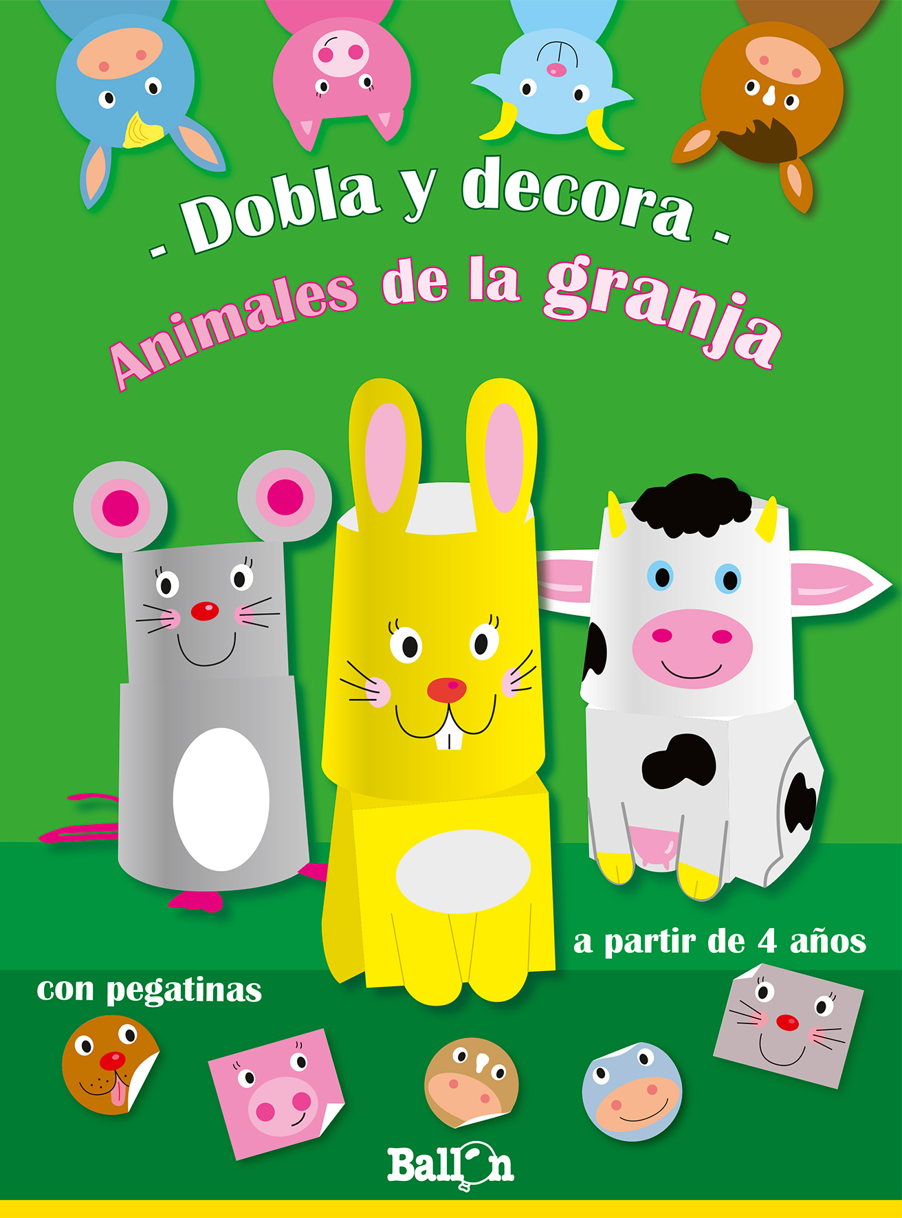 Dobla y decora- Animales de la granja