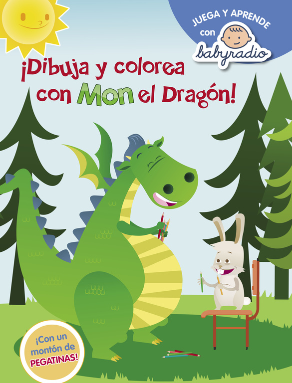 Dibuja y colorea con Mon el dragon (Juega y aprende con Babyradio)