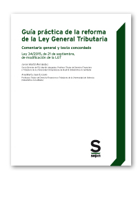 Guía práctica de la reforma de la Ley General Tributaria