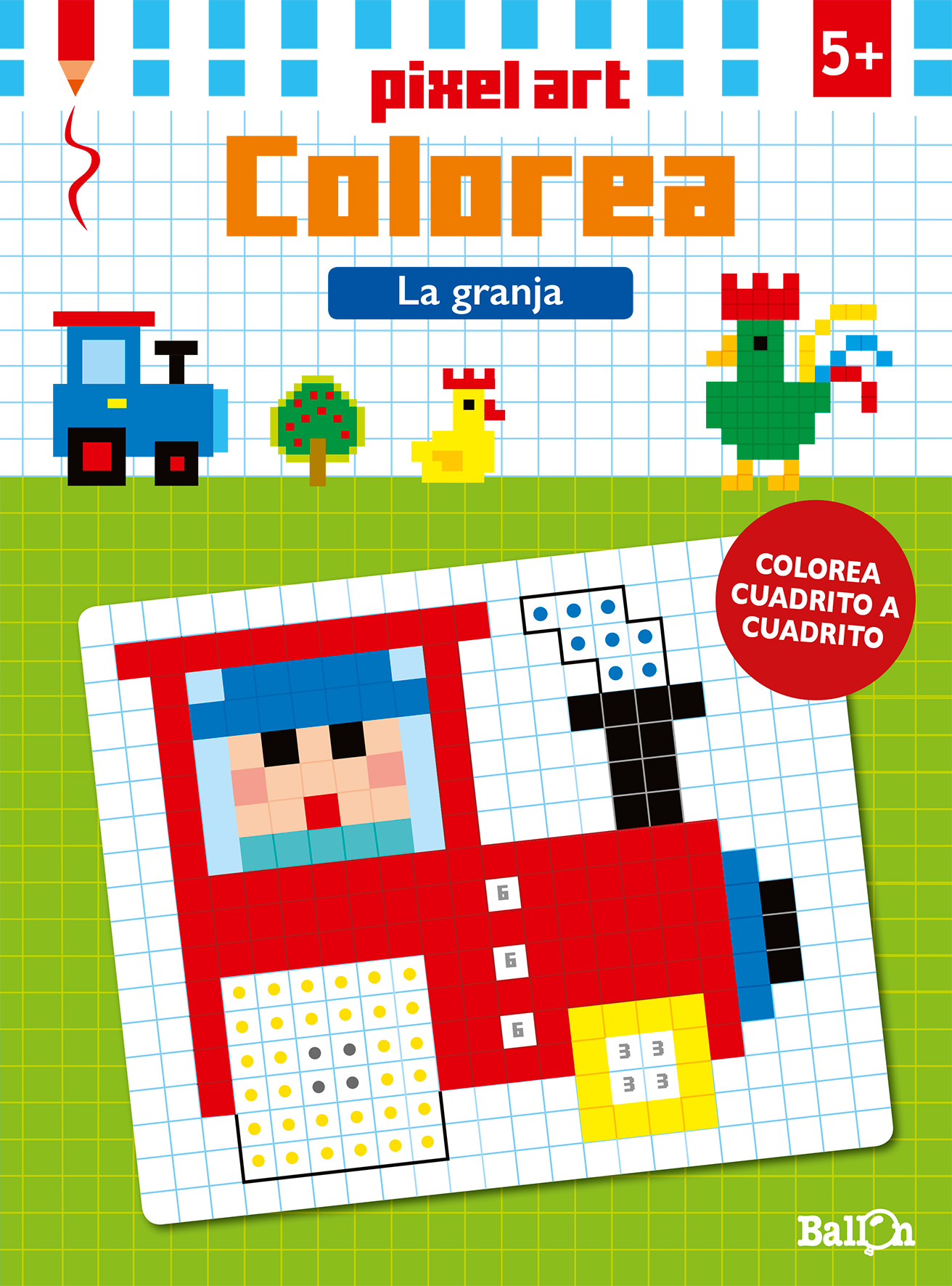 Pixel Art Colorea - La granja