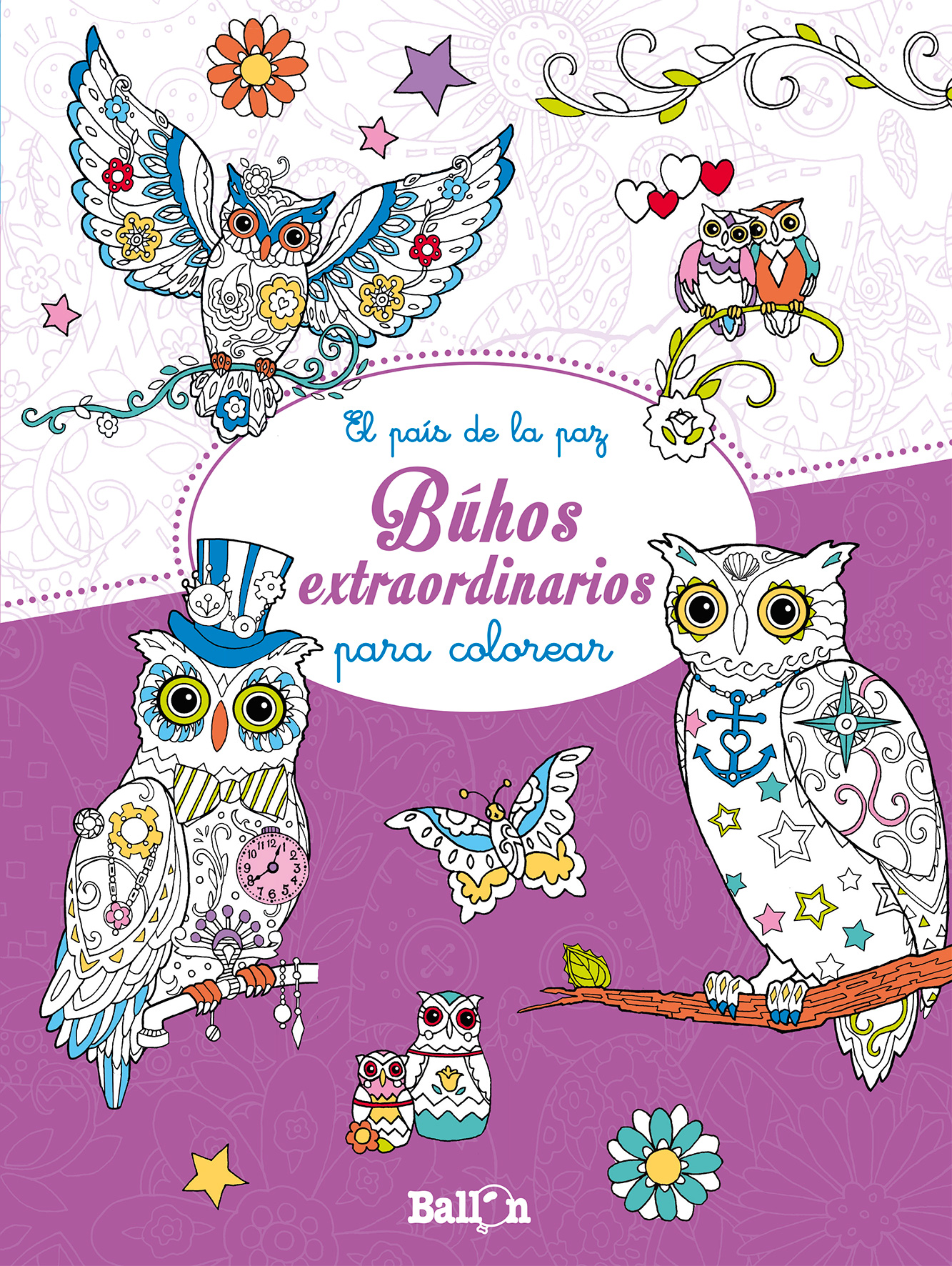 Búhos extraordinarios para colorear