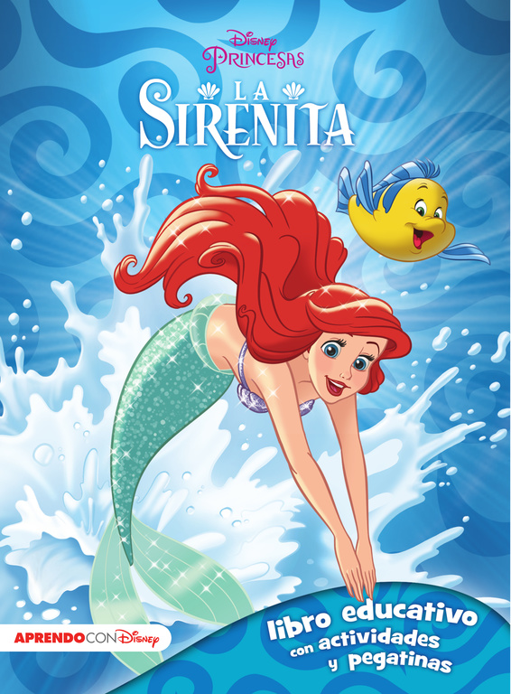 La Sirenita. Libro educativo con actividades y pegatinas (Disney. Actividades)