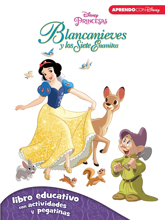 Blancanieves y los siete enanitos. Libro educativo con actividades y pegatinas (Disney. Actividades)