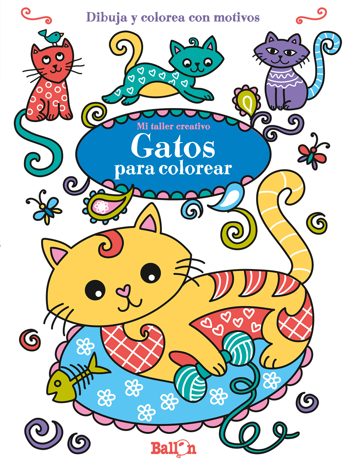 Gatos para colorear - Mi taller creativo