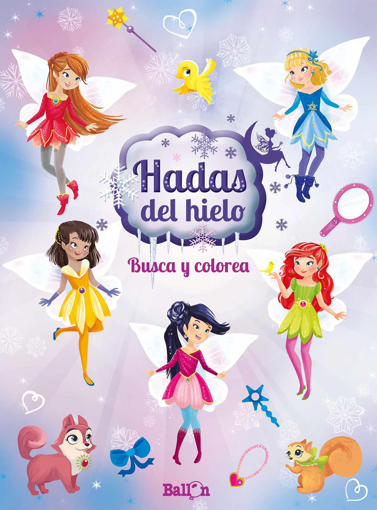 Hadas del hielo - Busca y colorea