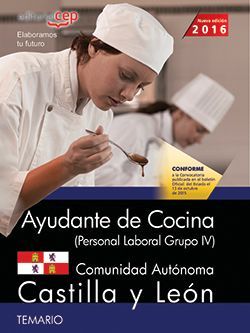 Ayudante de cocina (Personal Laboral Grupo IV). Comunidad Autónoma Castilla y León. Test