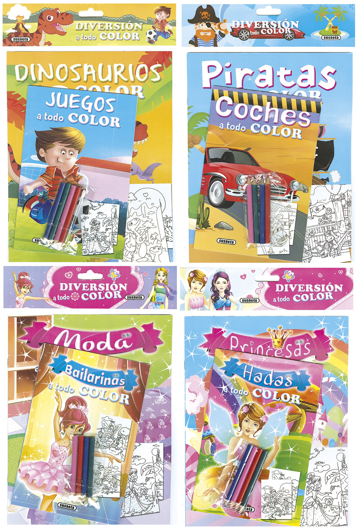 Diversión a todo color (4 títulos)