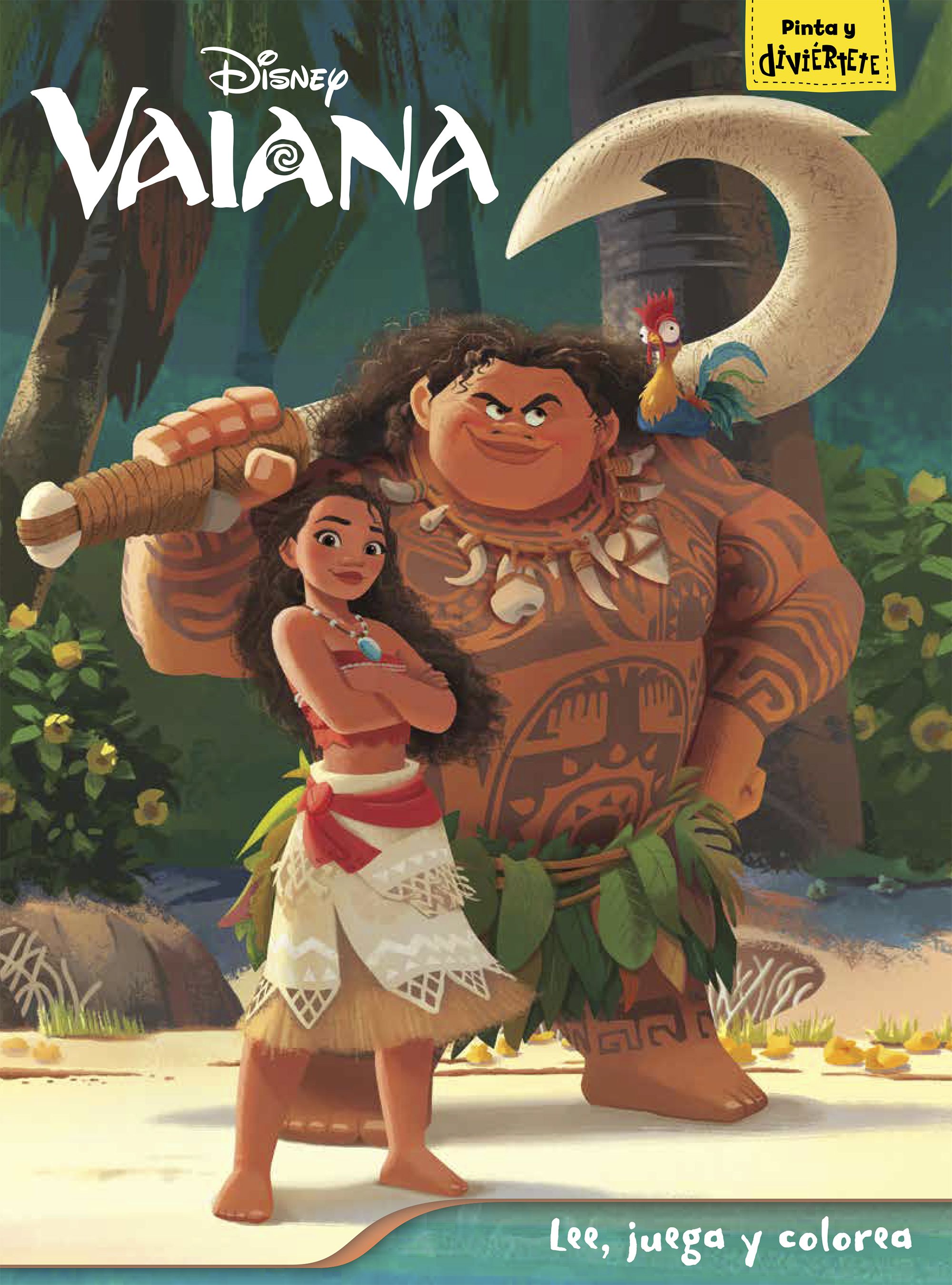 Vaiana. Lee, juega y colorea