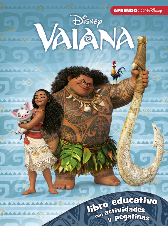 Vaiana. Libro educativo con actividades y pegatinas (Disney. Actividades)