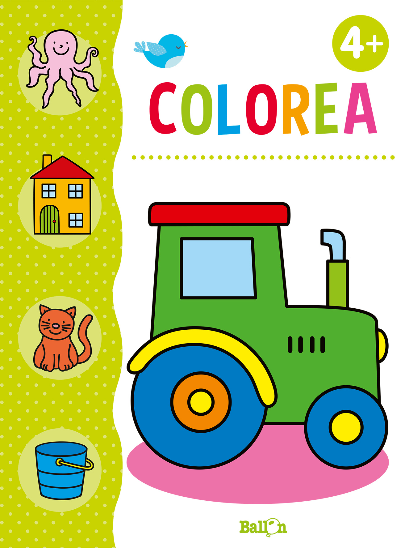 Colorea + lápices de colores +4