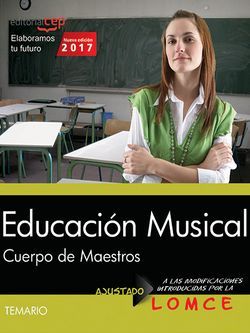 Cuerpo de maestros. Educación Musical. Temario