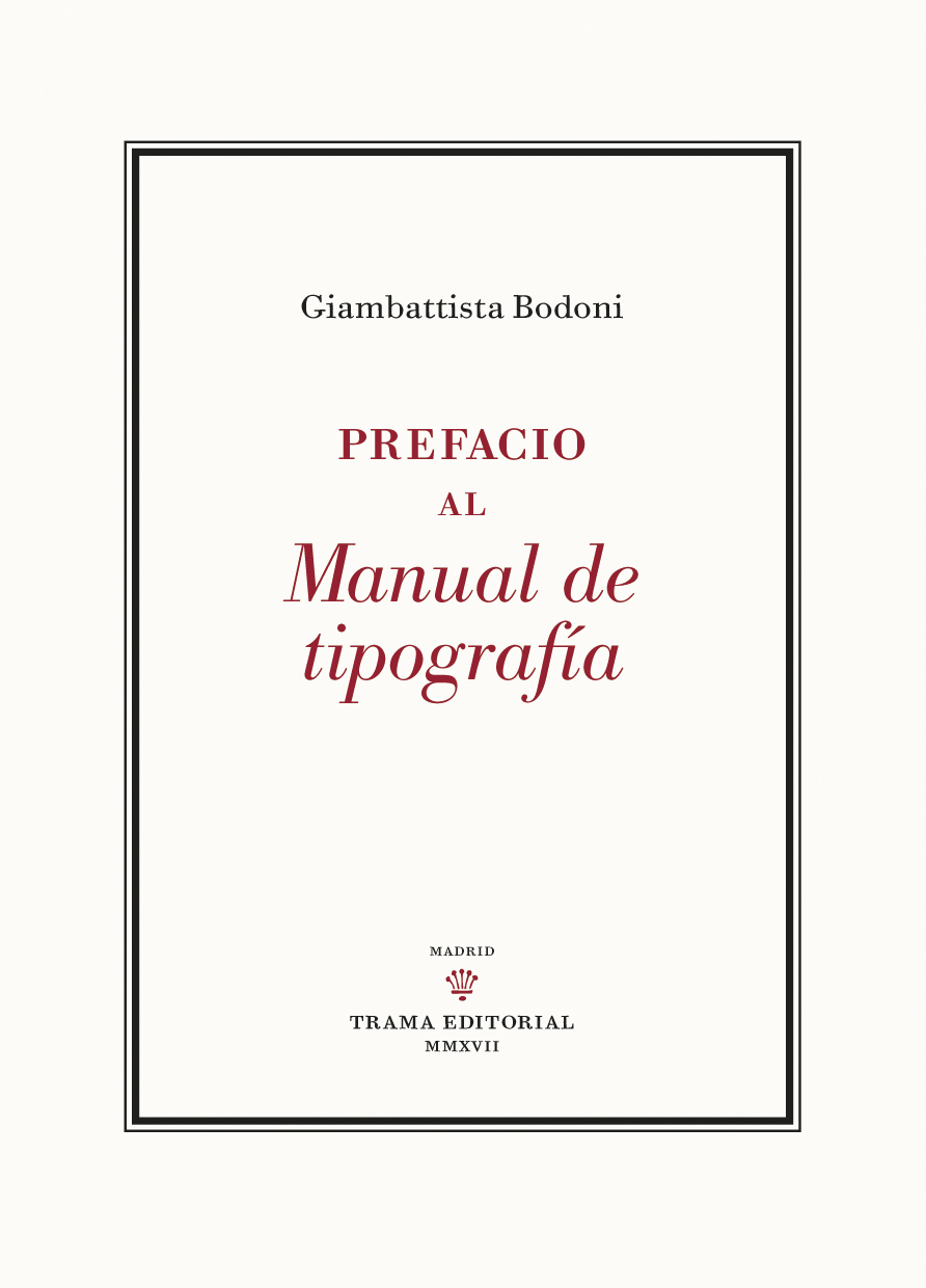 Prefacio al Manual de Tipografía