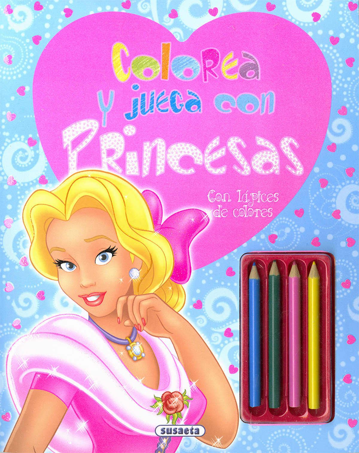 Colorea y juega con princesas (con rotuladores de colores)