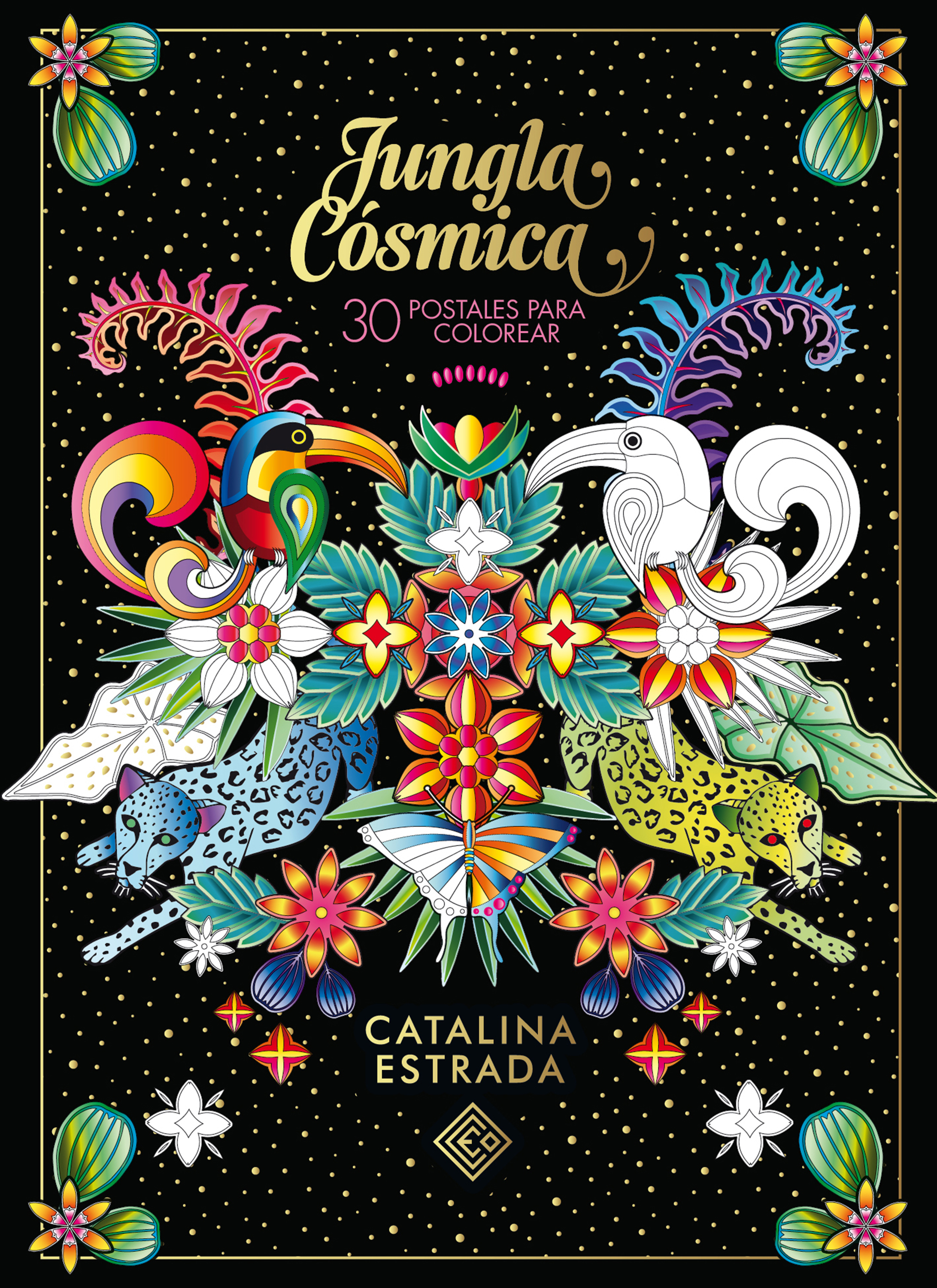 Jungla Cósmica. 30 postales para colorear