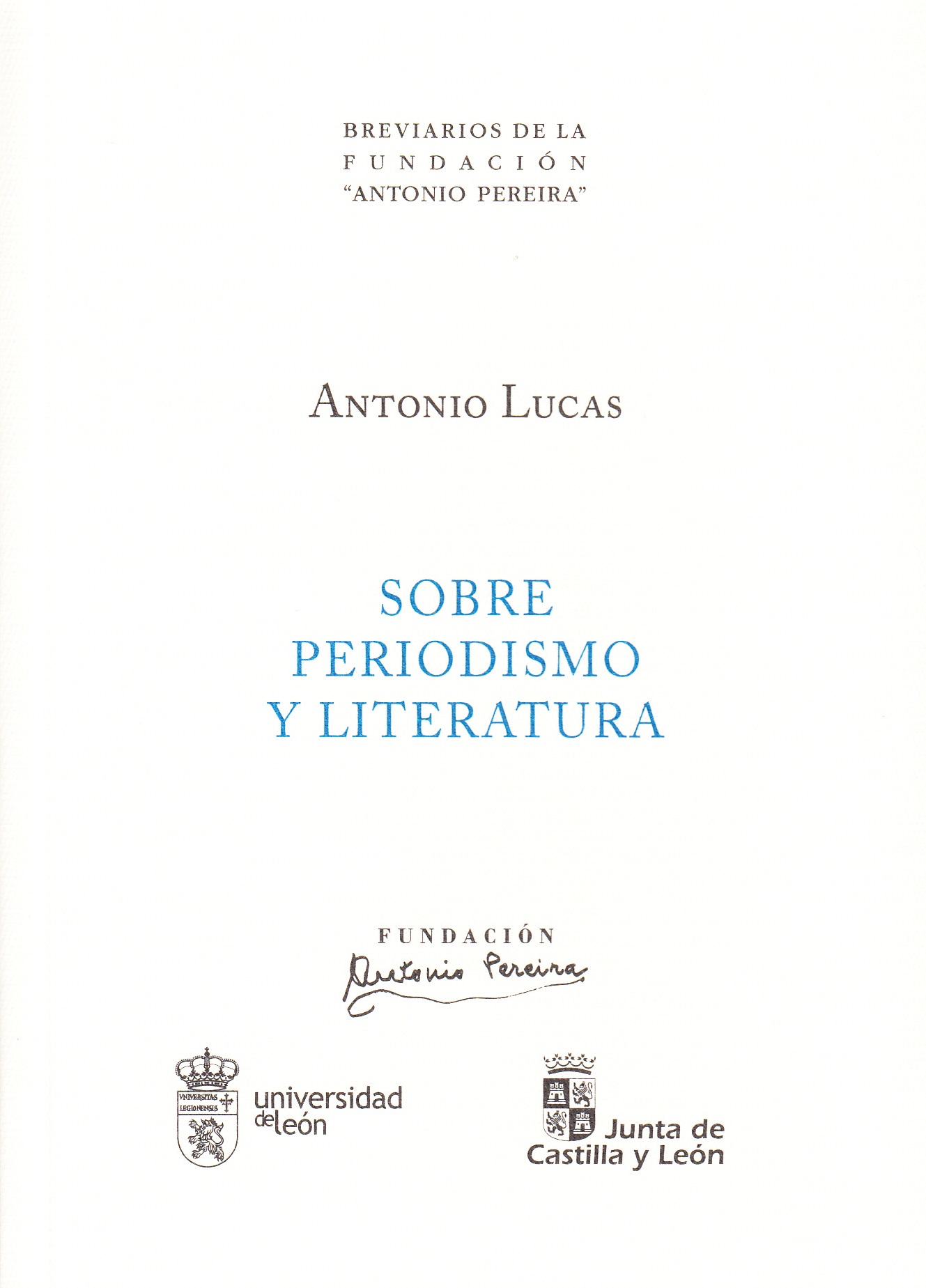 Sobre periodismo y literatura